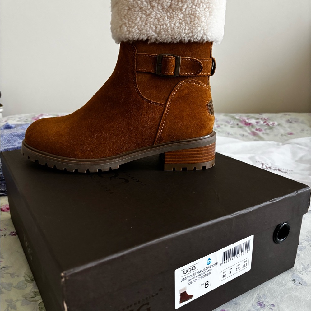 UGG Women's Tan Suede Winter Boots